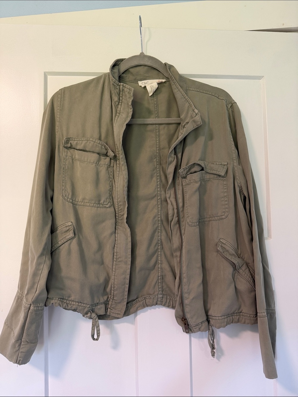 C&C California Olive Green Utility Jacket
